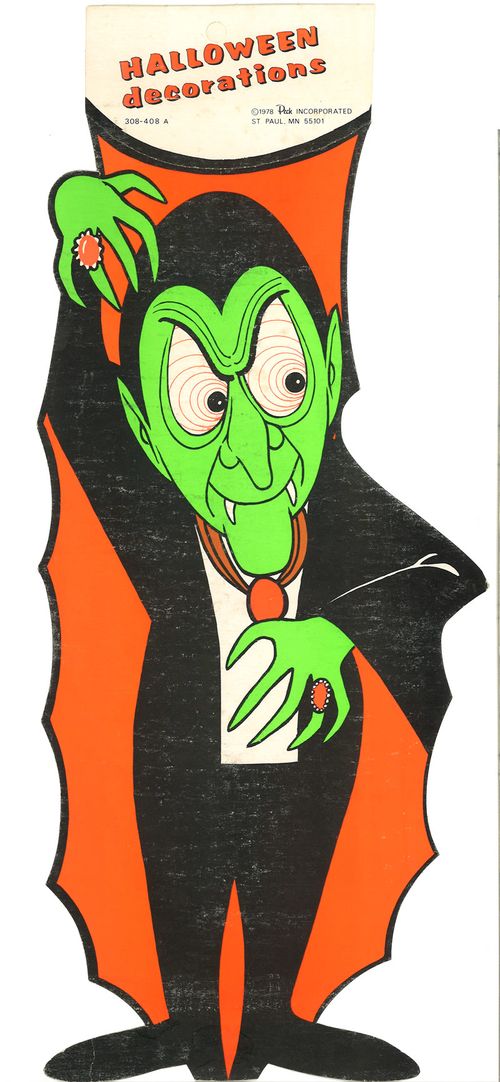 peck halloween paper dracula