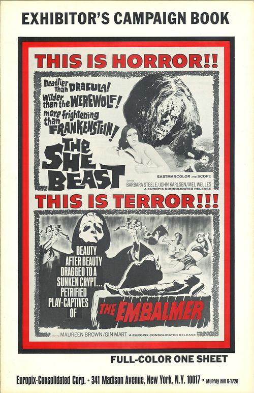 she beast and embalmer pressbook