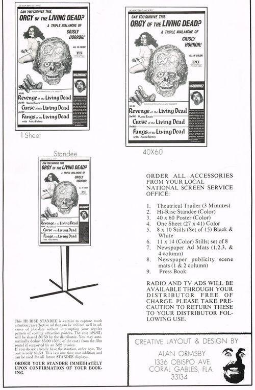 orgy of the living dead pressbook