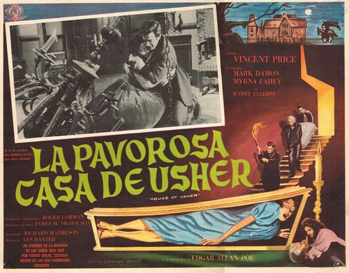 La Pavorosa Casa De Usher lobby card