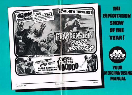 frankenstein meets space monster pressbook