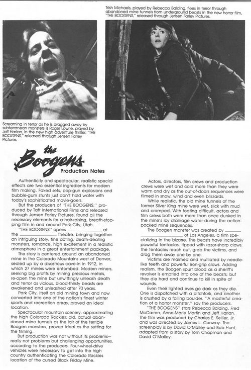 the boogens pressbook