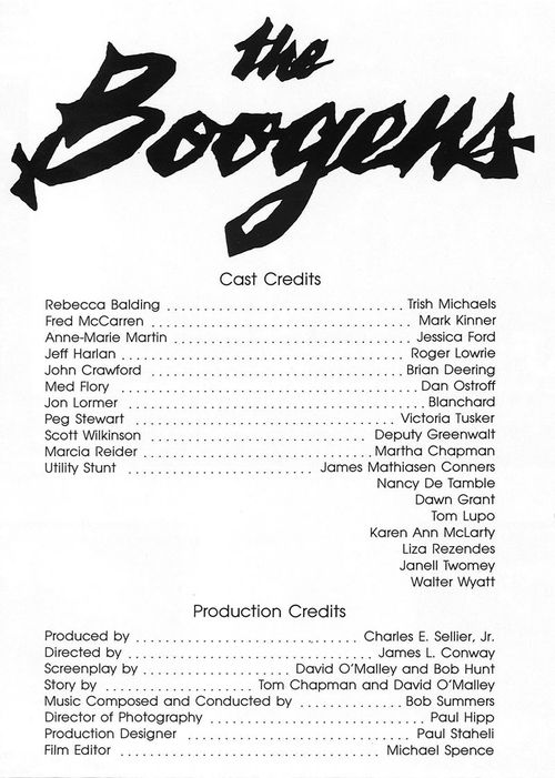 the boogens pressbook