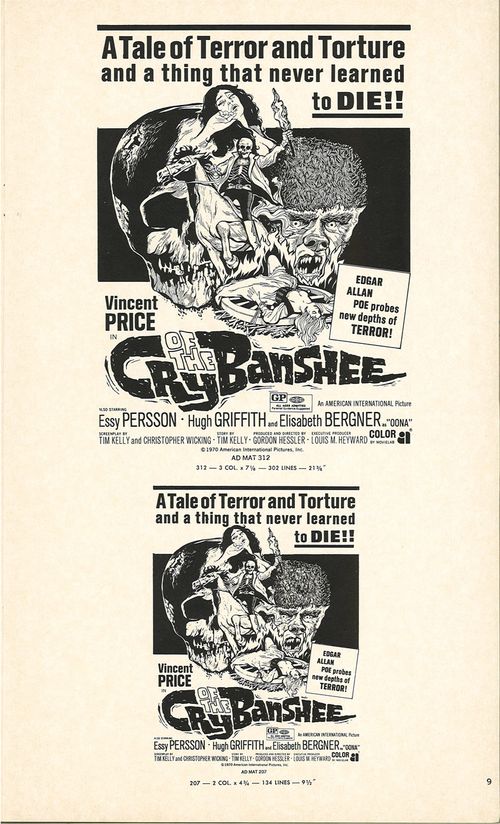 cry of the banshee pressbook