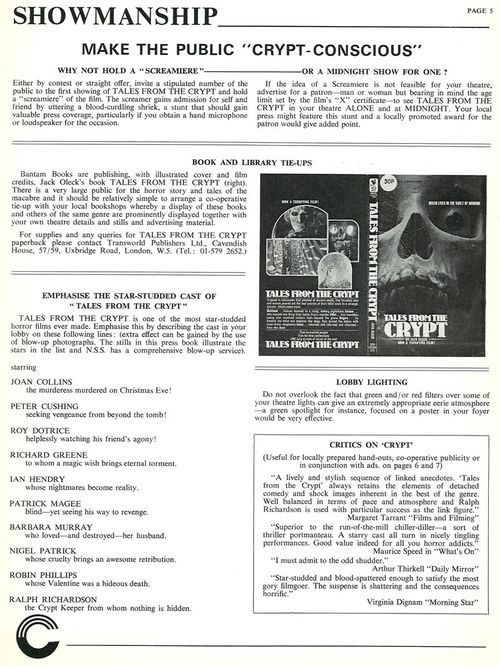 tales from the crypt pressbook