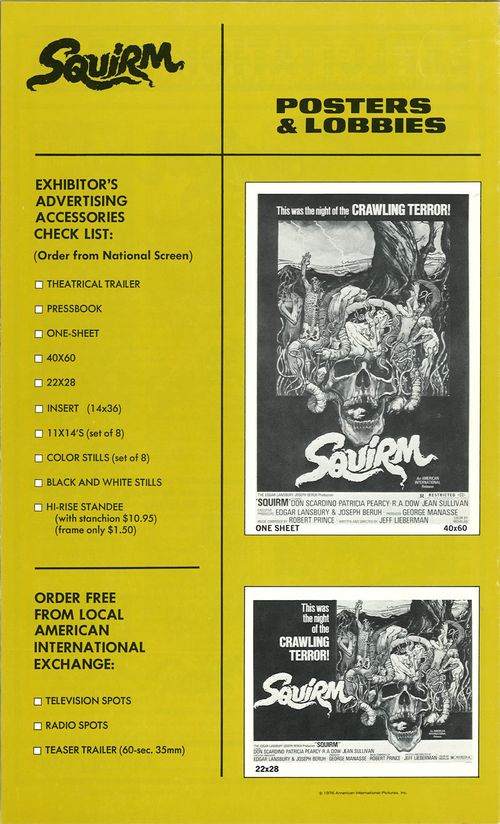 squirm pressbook