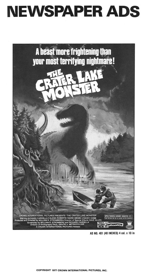 the crater lake monster pressbook
