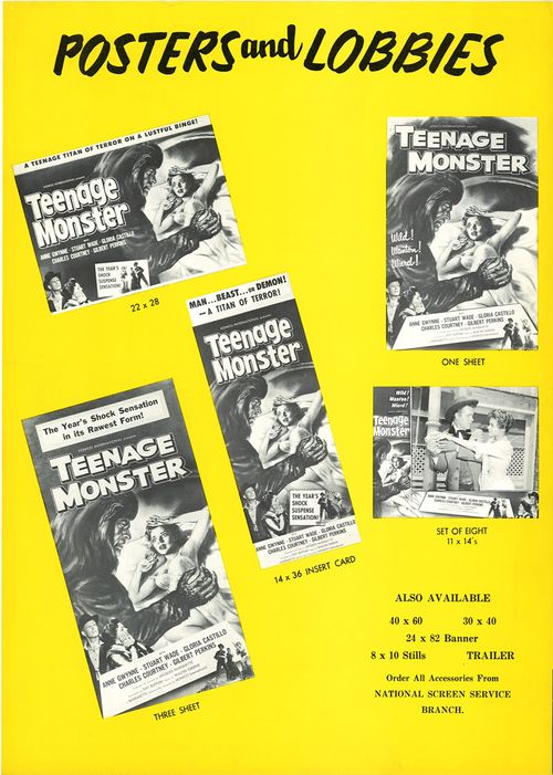 teenage monster pressbook