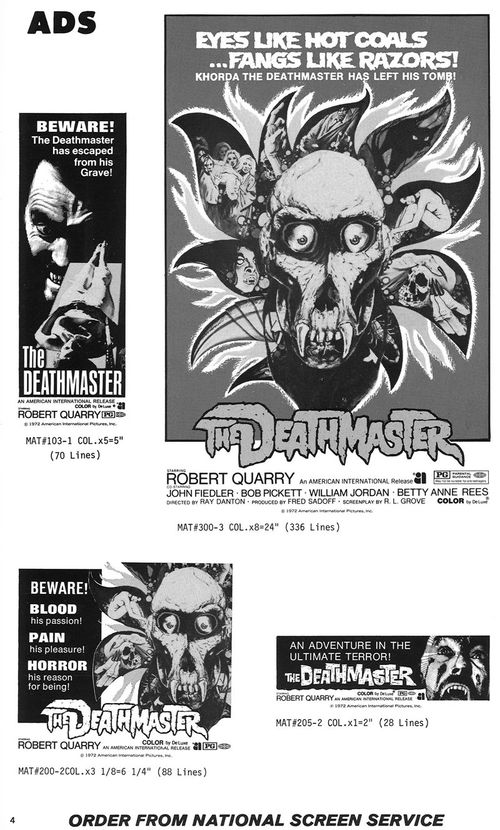 the deathmaster pressbook