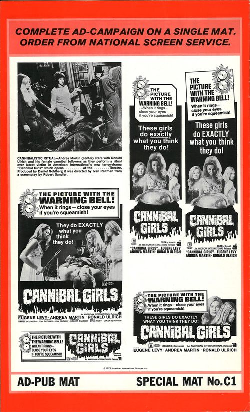 cannibal girls pressbook