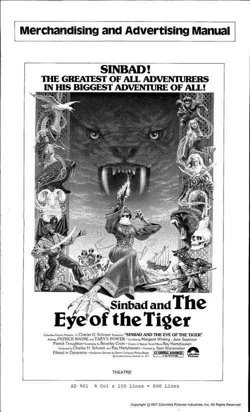 sinbad and the eye of the tiger pressbook