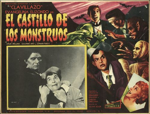 el castillo de los monstruos mexican lobby card