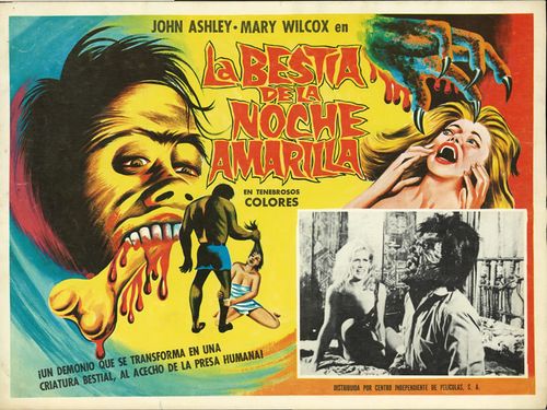 la bestia de la noche amarilla mexican lobby card