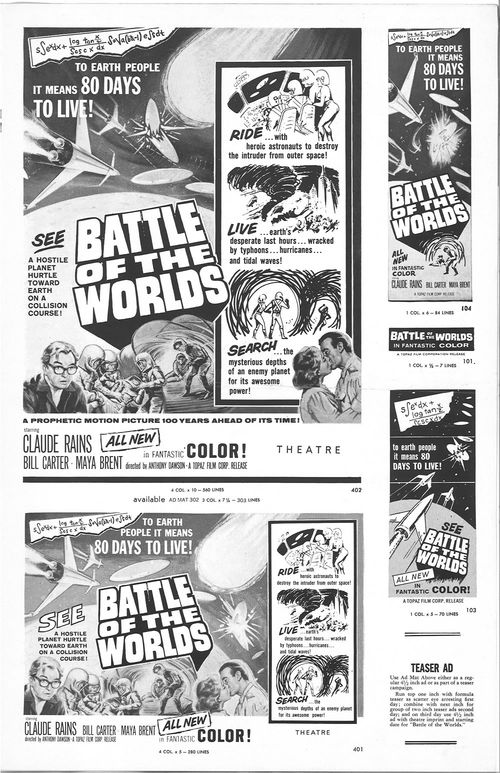 battle of the worlds pressbook