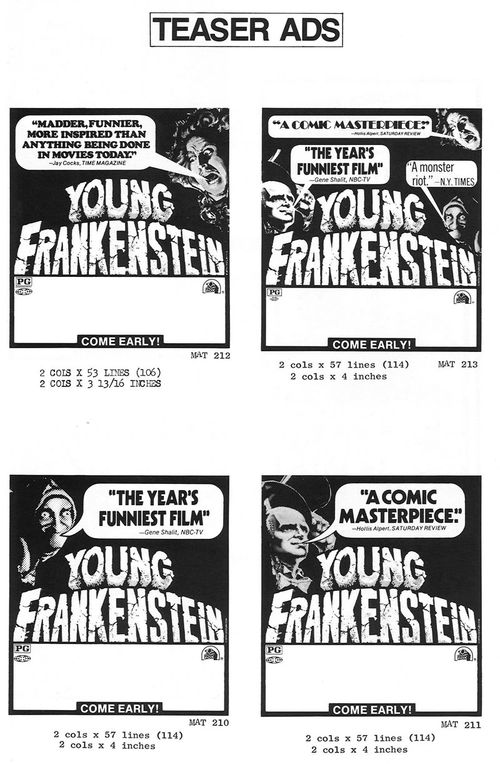 young frankenstein pressbook