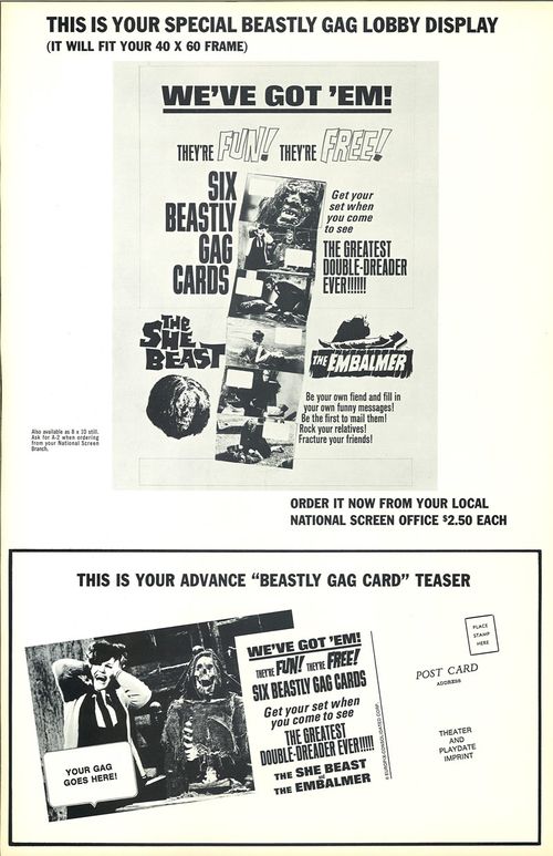 she beast and embalmer pressbook