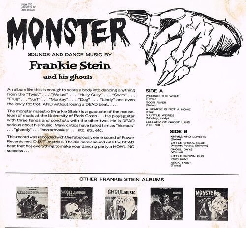 frankie stein and his ghouls monster LP