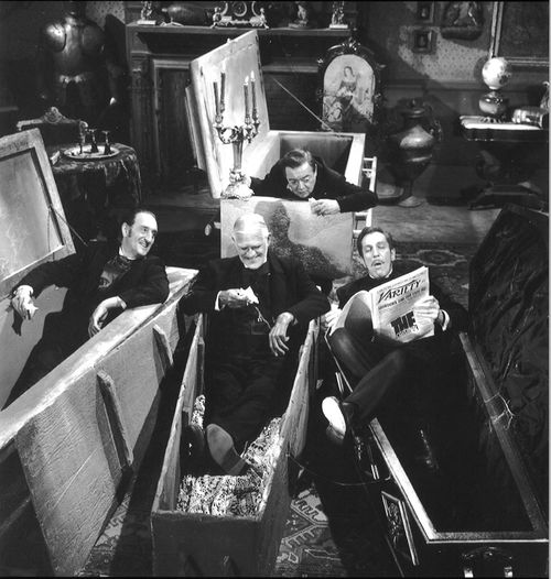 boris karloff, basil rathbone peter lorre vincent price