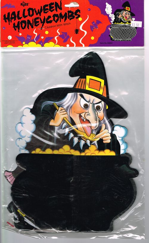 russ halloween cauldron witch