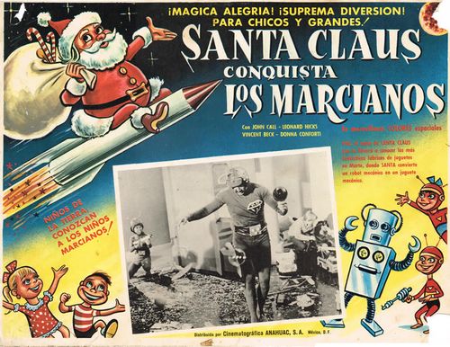 santa claus conquers the martians mexican lobby card