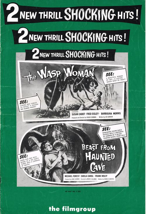 wasp woman beast from haunted cave pressbook