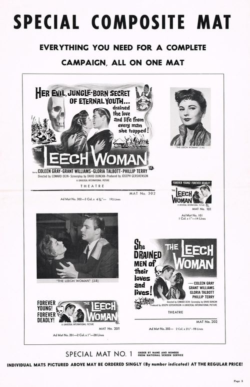 the leech woman pressbook