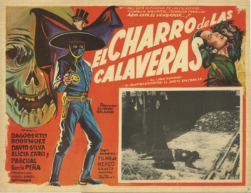 El Charro De Las Calaveras Mexican Lobby Card