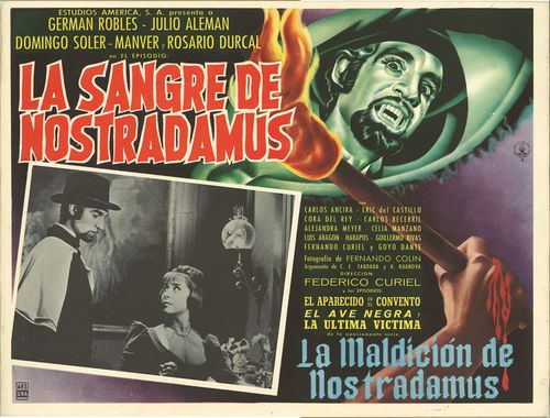 La Sangre De Nostradamus Mexican Lobby Card La Sangre De Nostradamus Mexican Lobby Card