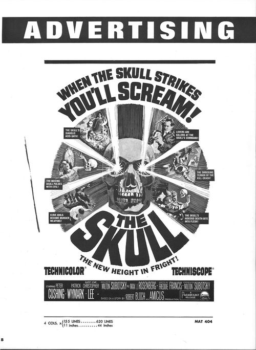 The skull movie pressbook