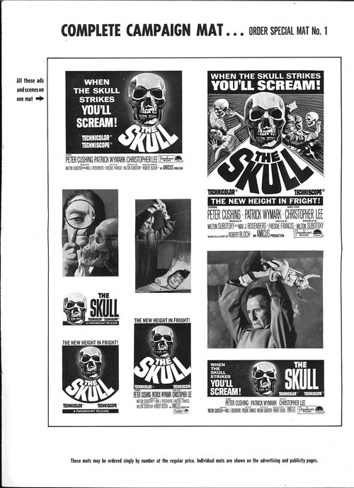 The skull movie pressbook
