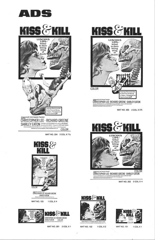 kiss & kill pressbook