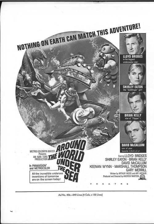 around the world under the sea pressbook