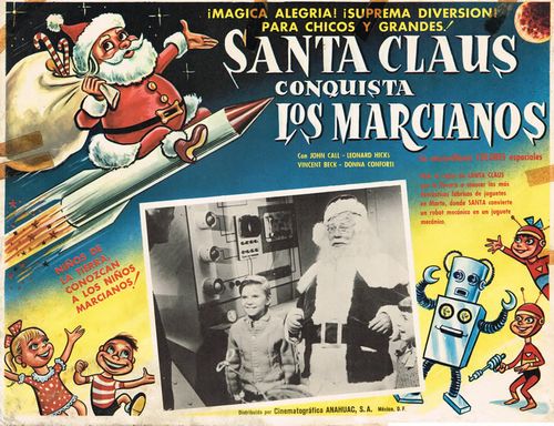 santa claus conquers the martians mexican lobby card