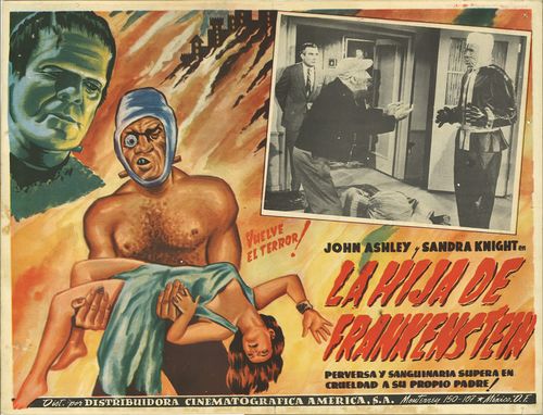 La Hija De Frankenstein Mexican Lobby Card