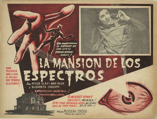 la mansion de los expectros lobby card