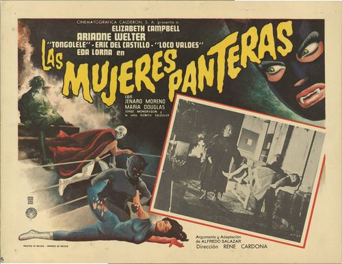 las mujeres panteras lobby card