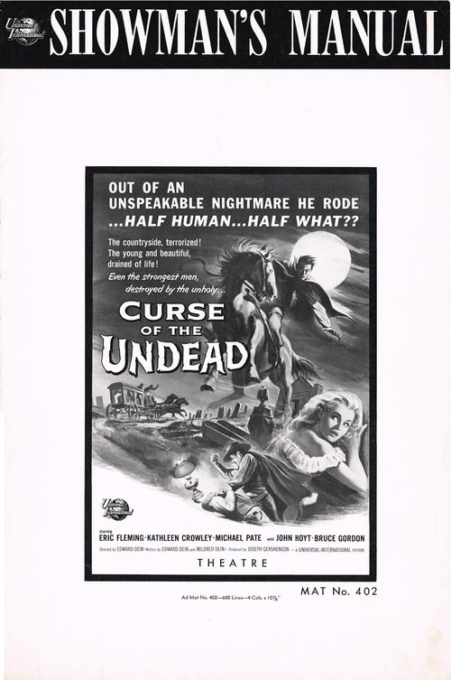 curse of the undead pressbook