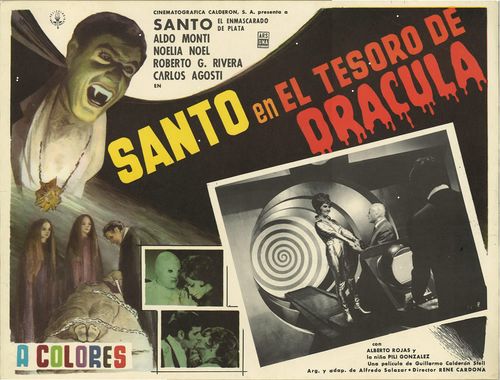 SANTO EN EL TESORO DE DRACULA Mexican Lobby Card