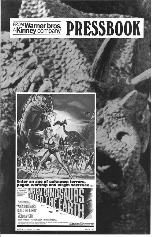 When Dinosaurs Ruled the Earth Pressbook