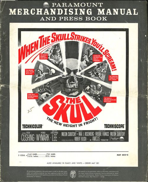 The skull movie pressbook