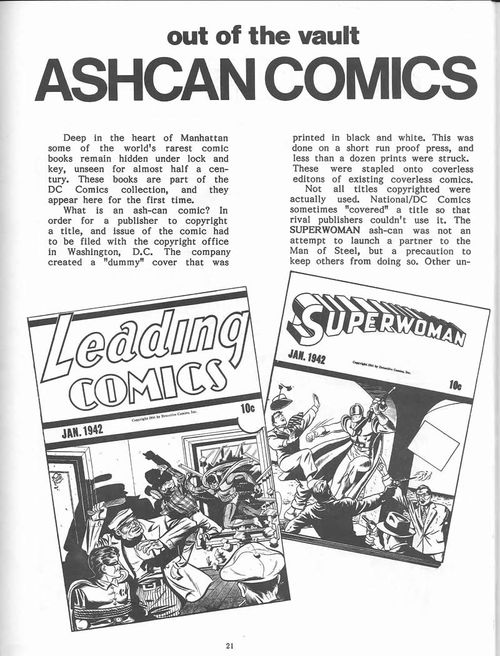 Ashcan comic