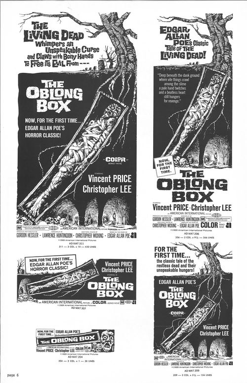 the oblong box pressbook