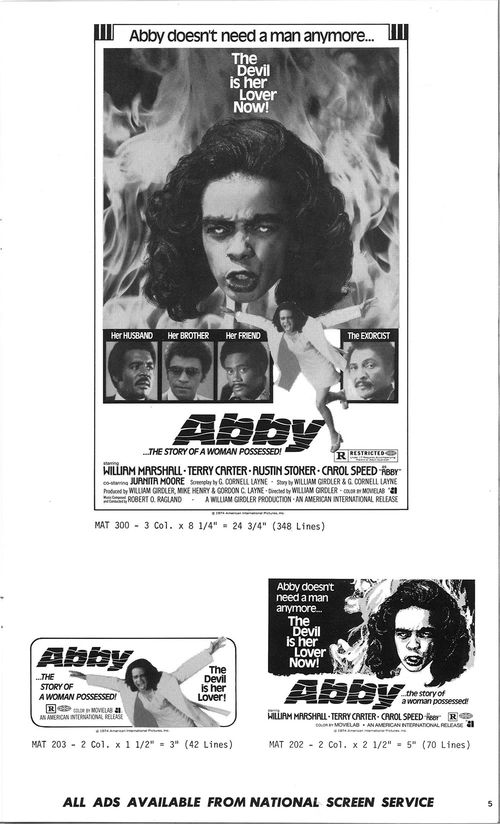 abby movie pressbook