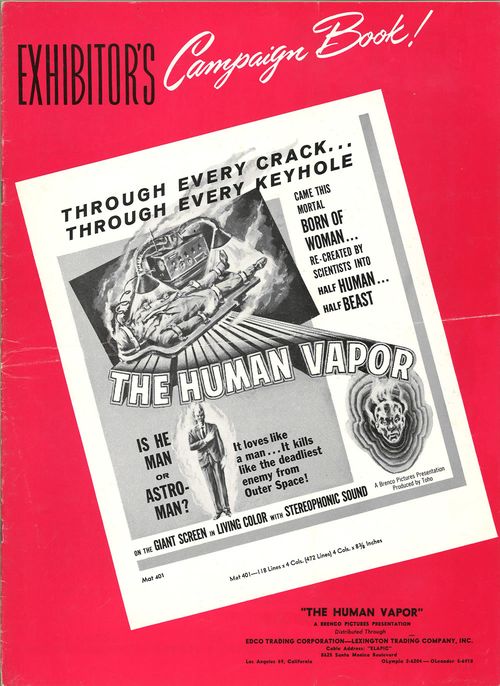 the human vapor pressbook