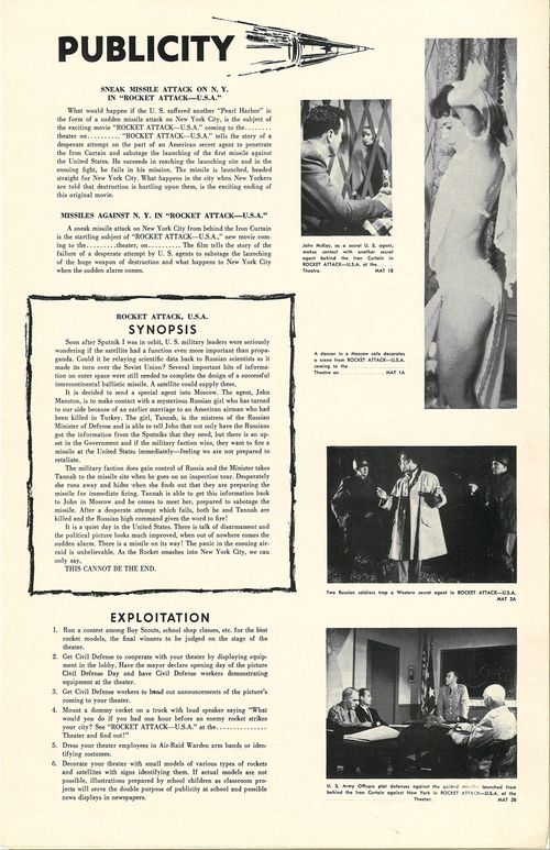 rocket attack u.s.a pressbook