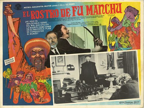 El Rostro De Fu Manchu Mexican Lobby Card