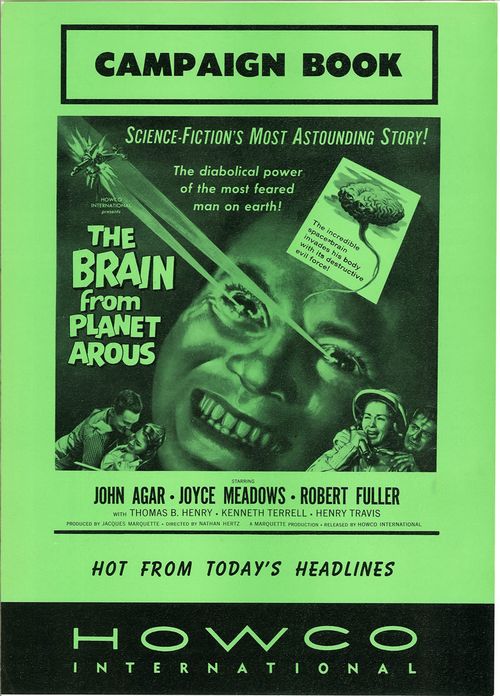 howco brain from planet arous campaign kit pressbook