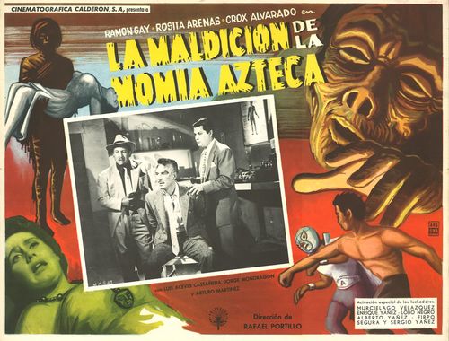 La Maldicion De La Momia Azteca Mexican Lobby Card