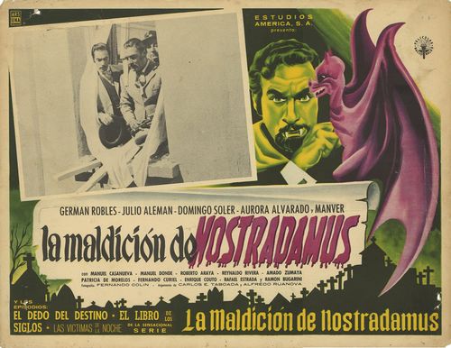 LA MALDICION DE NOSTRADAMUS Mexican Lobby Card