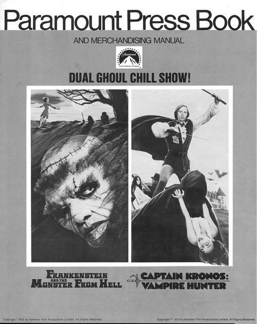 frankenstein and monster from hell captain kronos pressbook